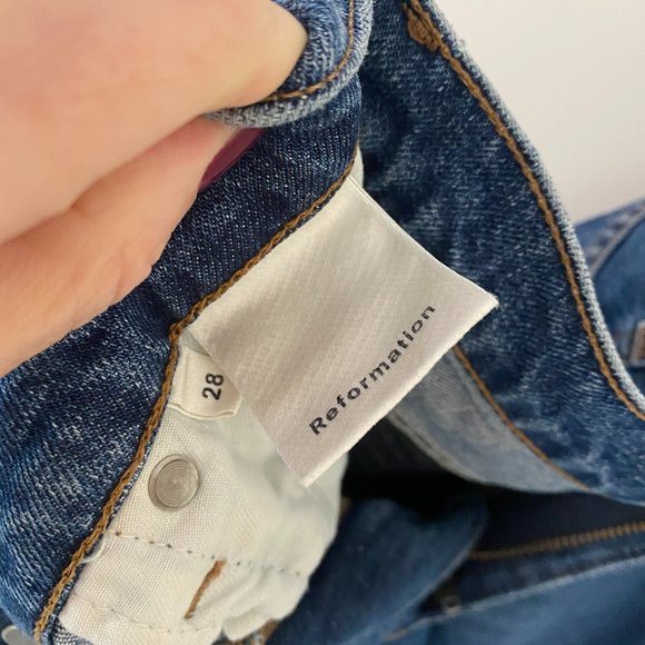 Reformation Julia High Waist Cigarette Jeans - Picture 8 of 9